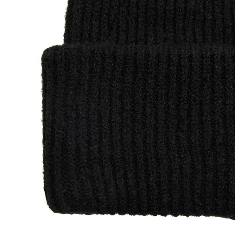 Rib-knit beanie "Bim" Black